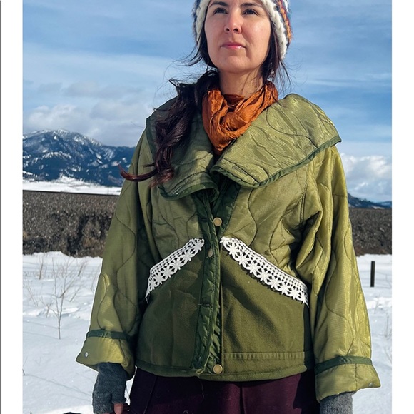 Revivall Clothing Cropped Habitat Coat XS - Picture 5 of 7